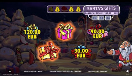 Weihnachtsmanns Geschenke Bonusspiel