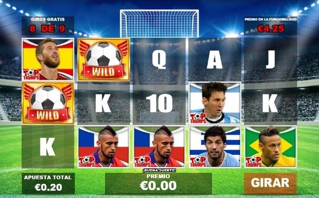 Top Trumps Fußballstars Spielautomaten