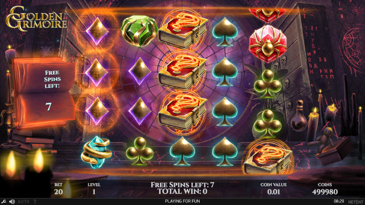 Magischer Slot "Goldenes Grimoire"